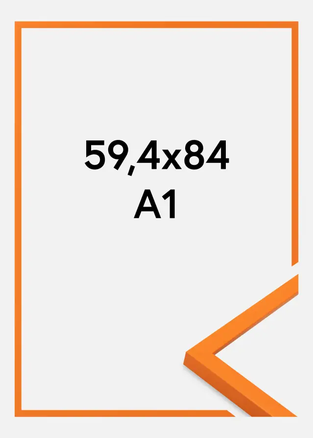 Jämtlands Ramfabrik Kader Kent Acrylglas Oranje 59,4x84,1 cm (A1)