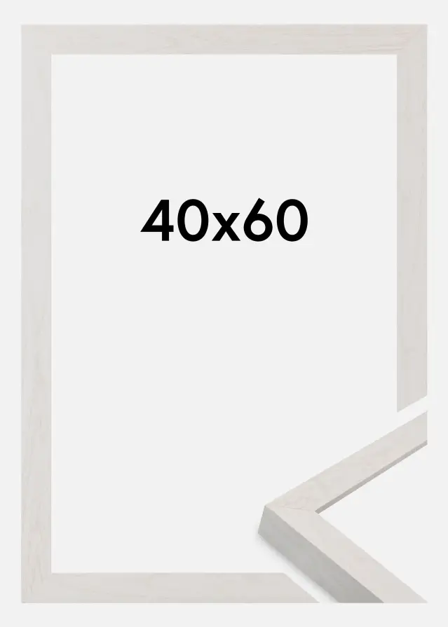 Jämtlands Ramfabrik Kader Wells Acrylglas Wit 40x60 cm