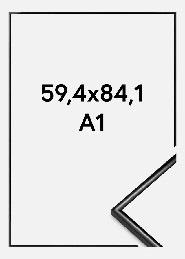 BGA Kader Scandi Acrylglas Zwart 59,4x84,1 cm (A1)