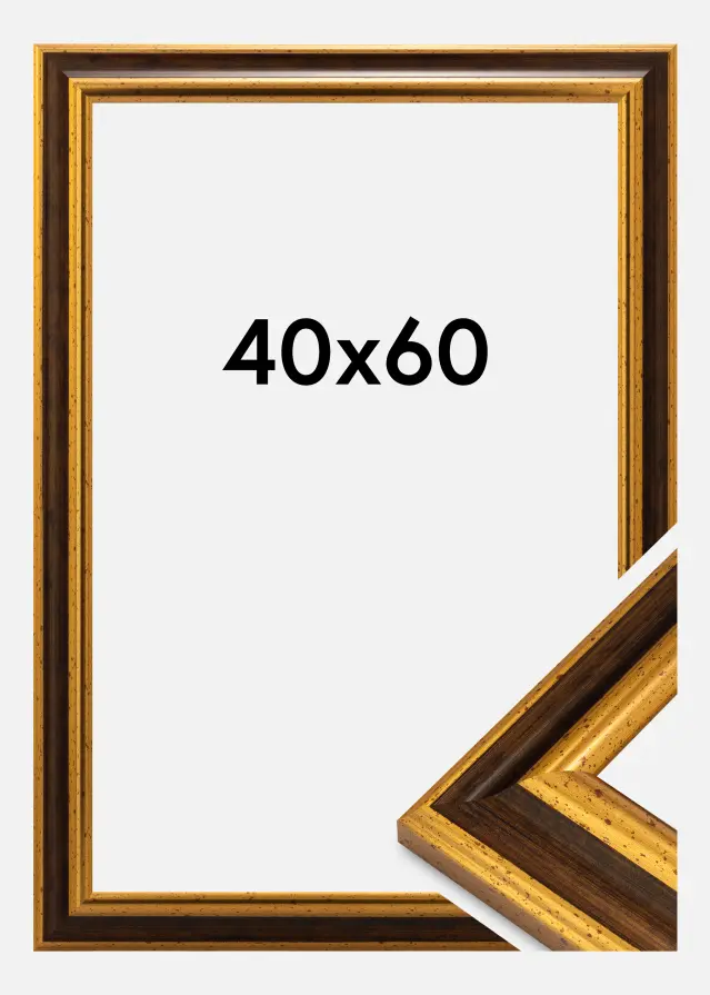 Jämtlands Ramfabrik Kader Aberystwyth Acrylglas Goud 40x60 cm