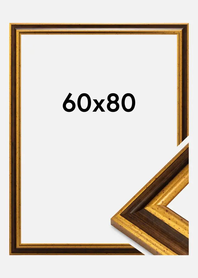 Jämtlands Ramfabrik Kader Aberystwyth Acrylglas Goud 60x80 cm