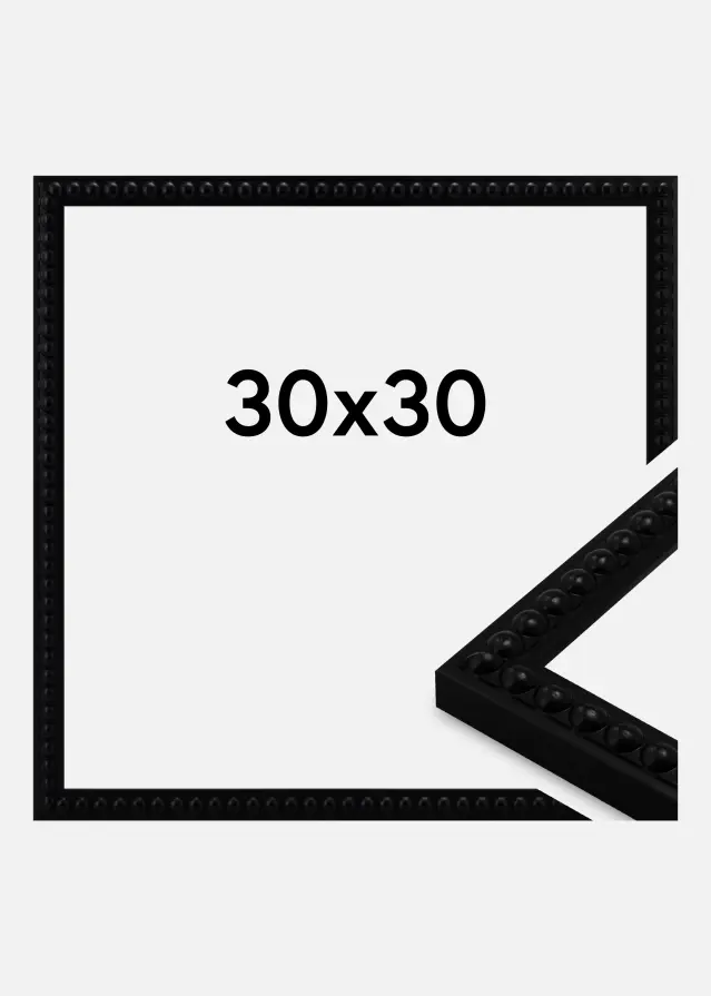 Jämtlands Ramfabrik Kader Perla Acrylglas Zwart 30x30 cm