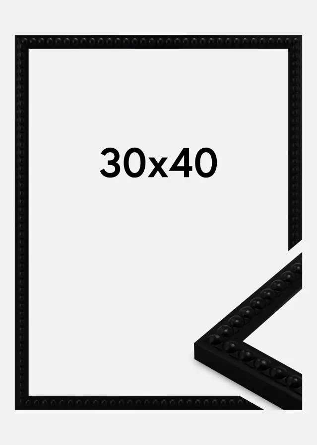 Jämtlands Ramfabrik Kader Perla Acrylglas Zwart 30x40 cm