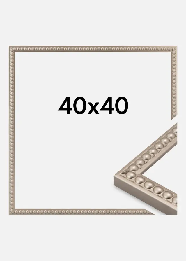 Jämtlands Ramfabrik Kader Perla Acrylglas Champagne 40x40 cm