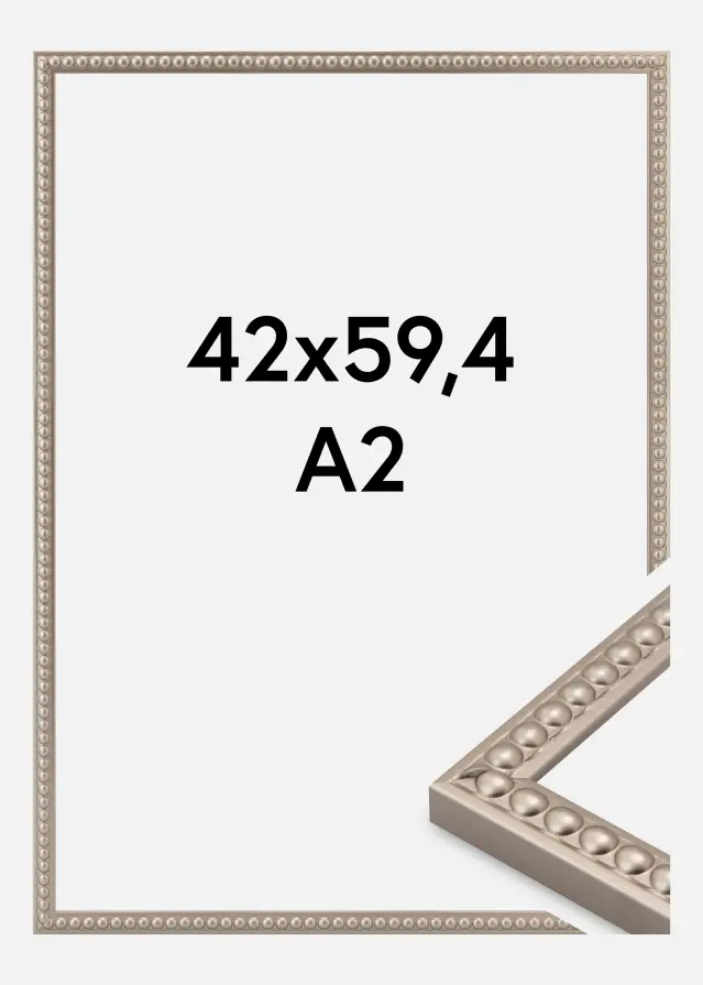 Jämtlands Ramfabrik Kader Perla Acrylglas Champagne 42x59,4 cm (A2)