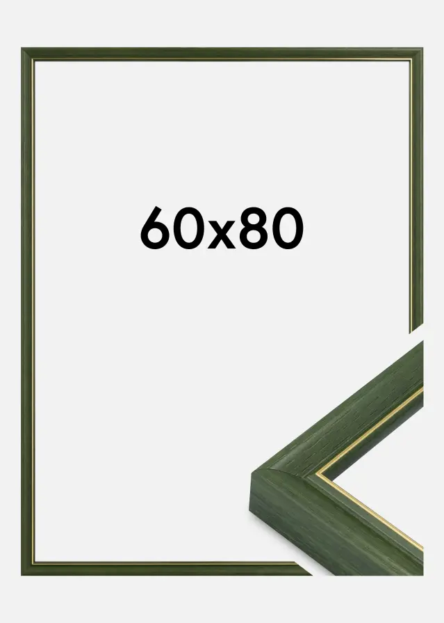 Jämtlands Ramfabrik Kader Canterbury Acrylglas Groen 60x80 cm