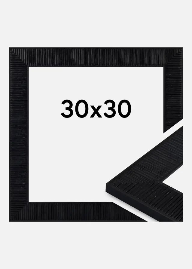 Jämtlands Ramfabrik Kader Lund Acrylglas Zwart 30x30 cm