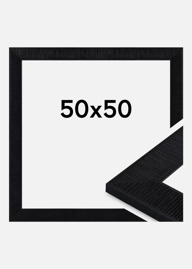 Jämtlands Ramfabrik Kader Lund Acrylglas Zwart 50x50 cm