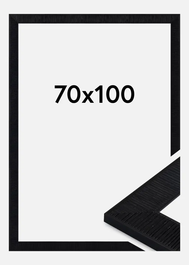 Jämtlands Ramfabrik Kader Lund Acrylglas Zwart 70x100 cm