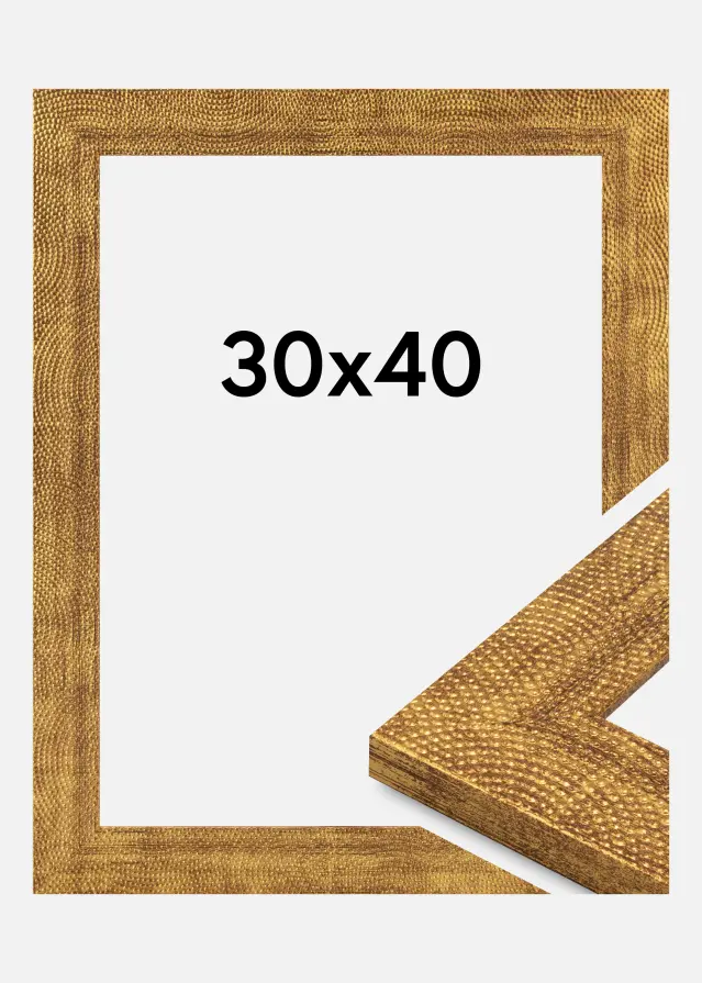 Jämtlands Ramfabrik Kader Linea Acrylglas Goud 30x40 cm