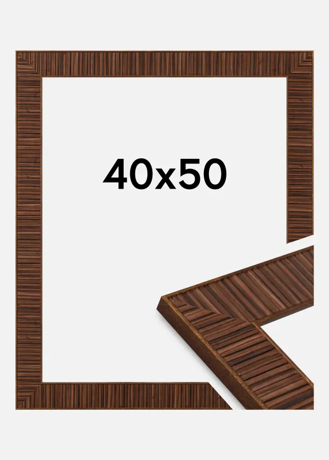 Jämtlands Ramfabrik Kader Agust Acrylglas Rosewood 40x50 cm