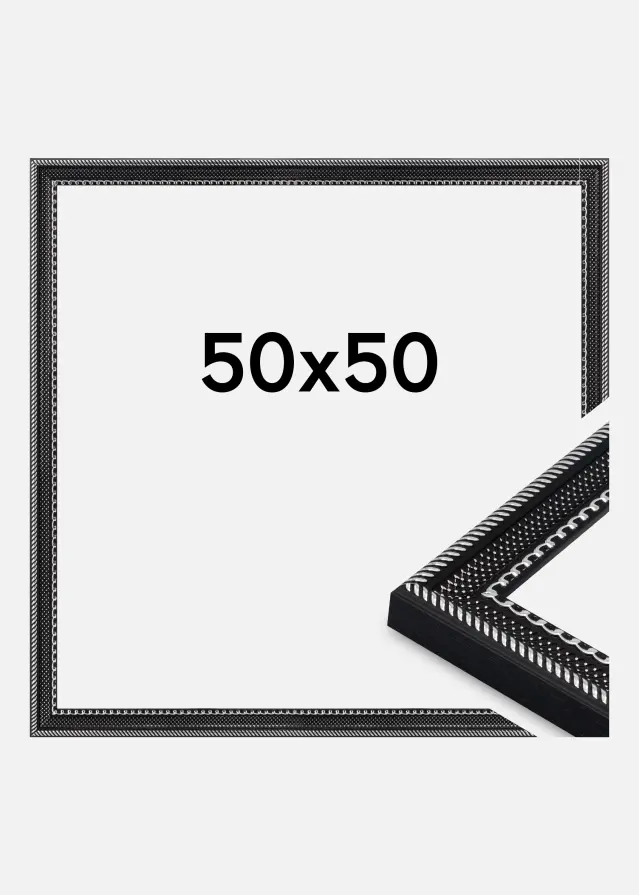 Jämtlands Ramfabrik Kader Trellis Acrylglas Zwart 50x50 cm