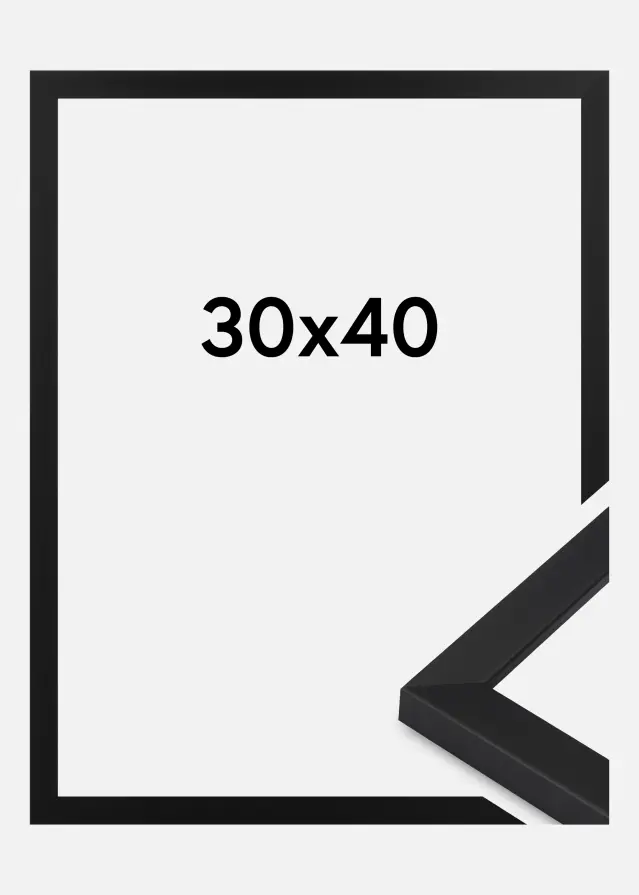 Jämtlands Ramfabrik Kader Oban Acrylglas Zwart 30x40 cm