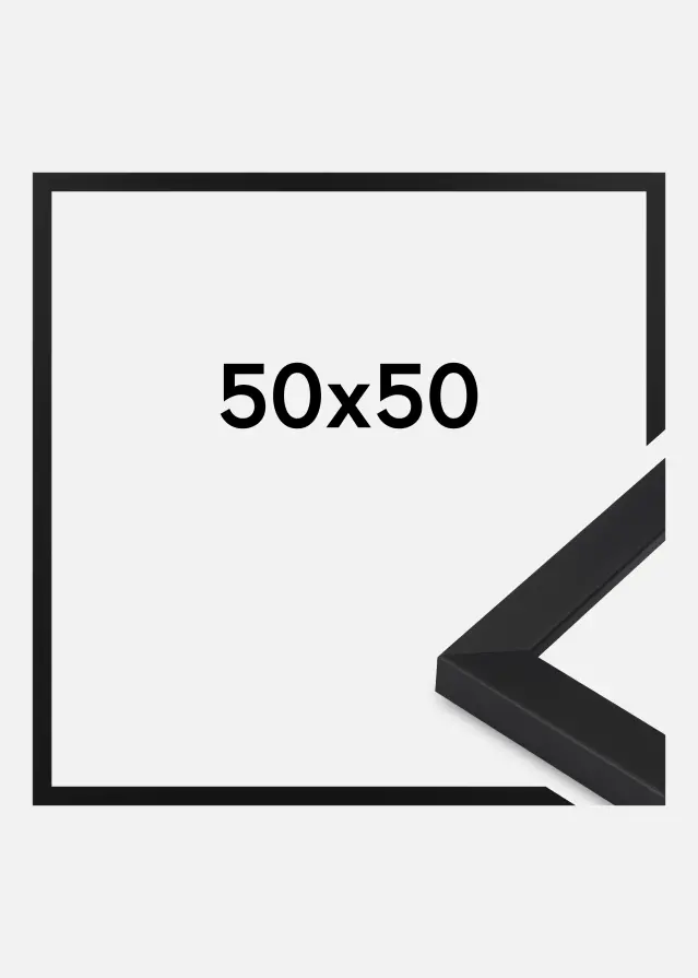 Jämtlands Ramfabrik Kader Oban Acrylglas Zwart 50x50 cm