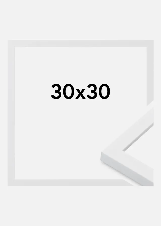 Jämtlands Ramfabrik Kader Oban Acrylglas Wit 30x30 cm