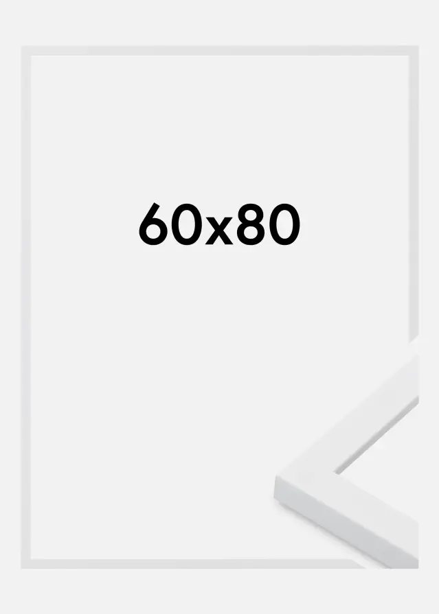 Jämtlands Ramfabrik Kader Oban Acrylglas Wit 60x80 cm