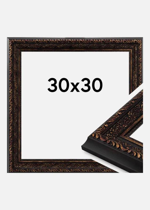 Jämtlands Ramfabrik Kader Imperial Acrylglas Goud 30x30 cm