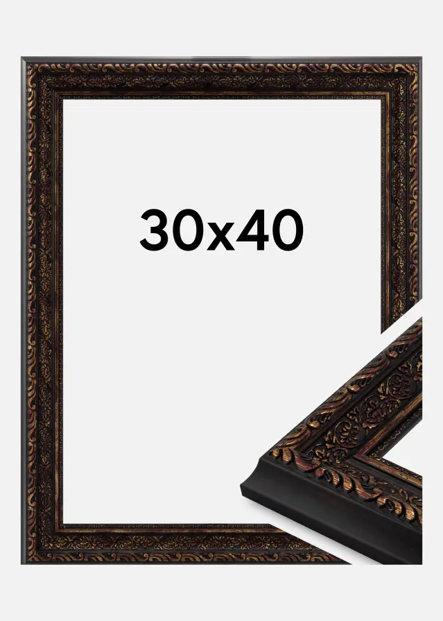 Jämtlands Ramfabrik Kader Imperial Acrylglas Goud 30x40 cm