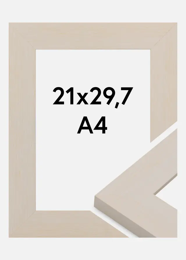 Jämtlands Ramfabrik Kader Pembrokeshire Acrylglas Wit 21x29,7 cm (A4)