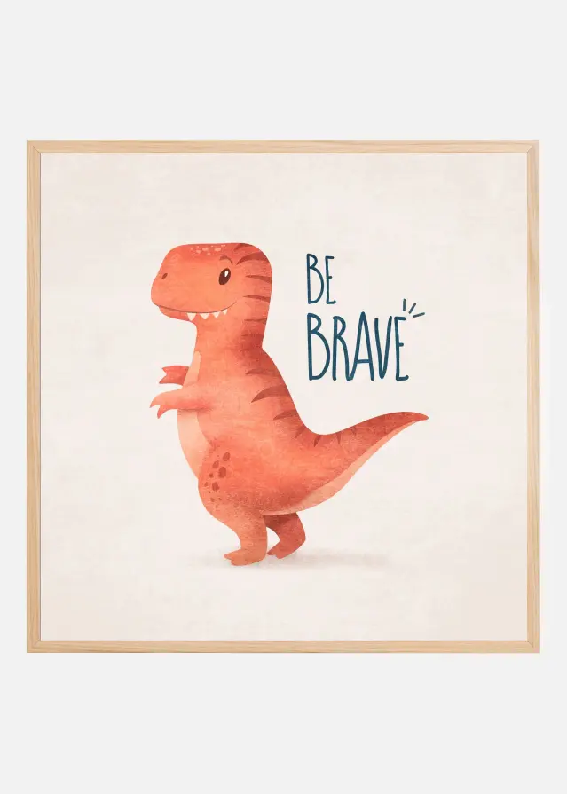 Bildverkstad Dino Courage Poster