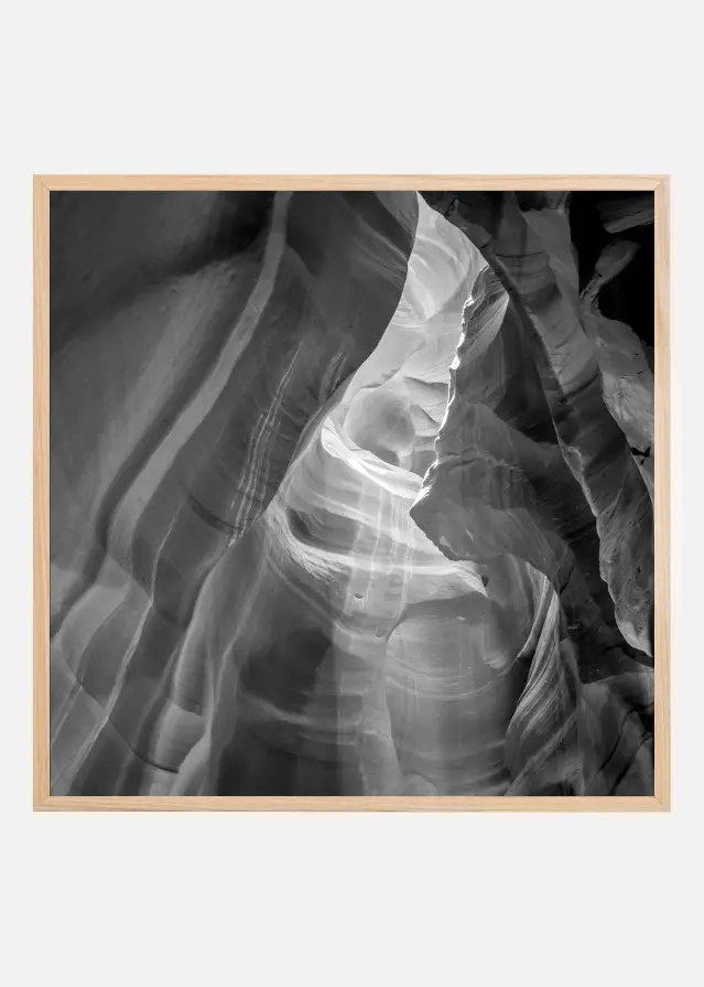 Bildverkstad MONOCHROME ANTELOPE CANYON Daylight Poster