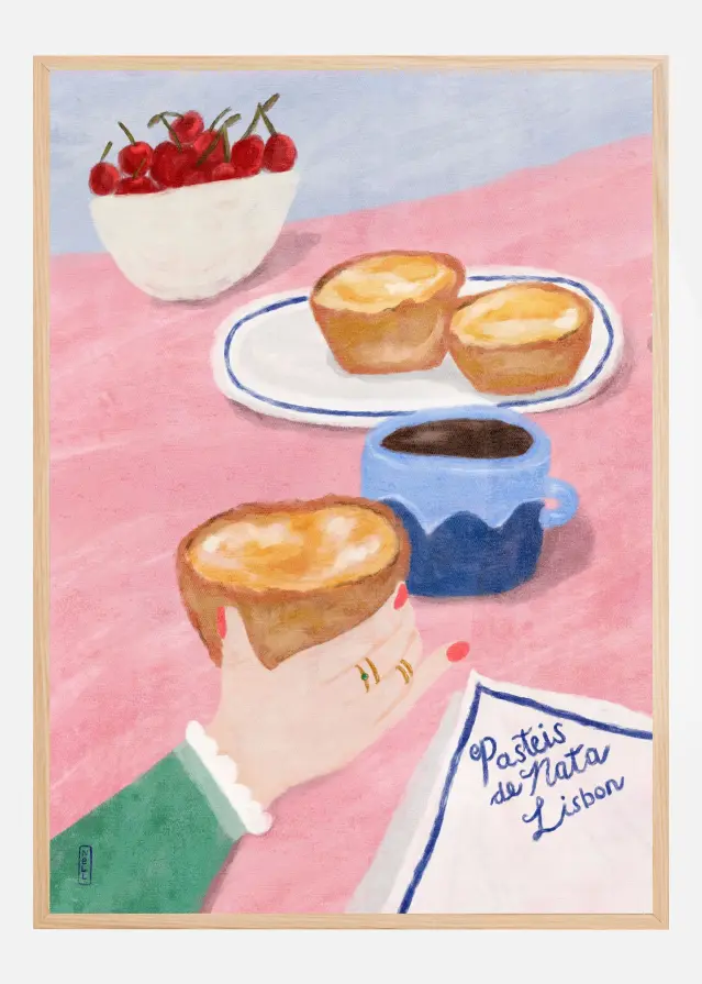 Bildverkstad With Love From Lisbon - Food and Travel Art Poster