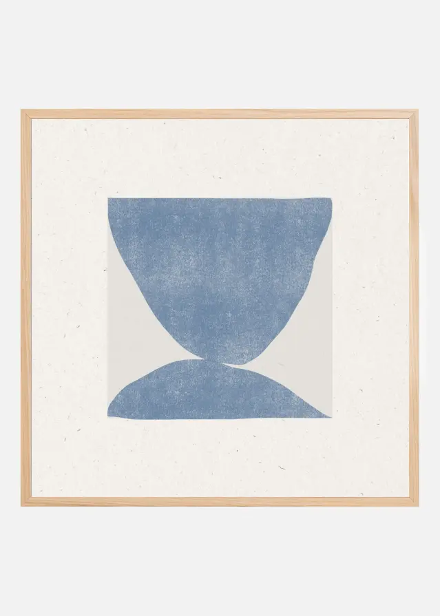 Bildverkstad Blue Symmetry Poster