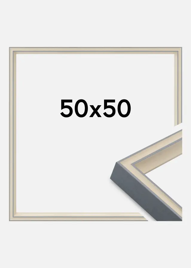 Jämtlands Ramfabrik Kader Riga Acrylglas Grijs 50x50 cm
