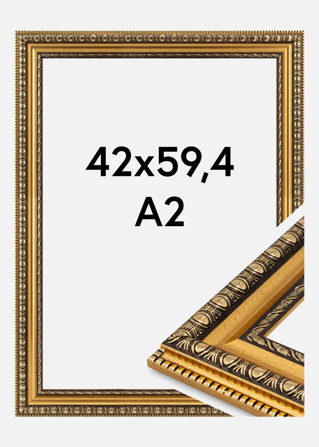 Jämtlands Ramfabrik Kader Ornato Acrylglas Goud 42x59.4 cm (A2)