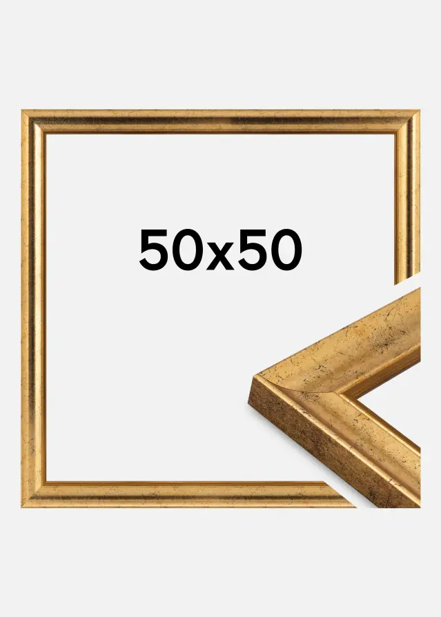 Jämtlands Ramfabrik Kader Conca Acrylglas Goud 50x50 cm