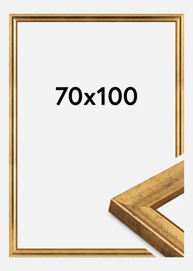Jämtlands Ramfabrik Kader Conca Acrylglas Goud 70x100 cm