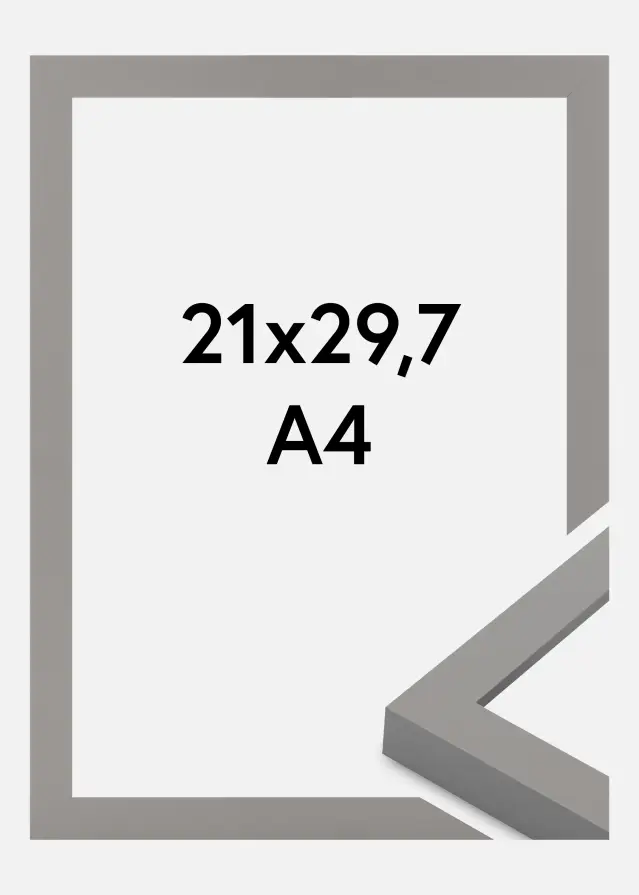 Jämtlands Ramfabrik Kader Selection Acrylglas Grey 21x29.7 cm (A4)