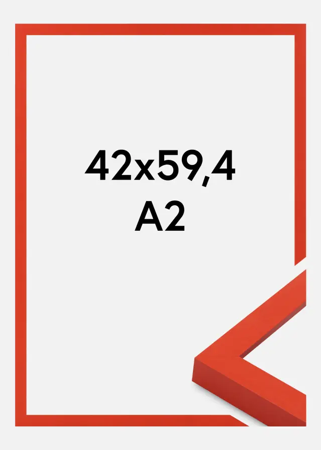 Jämtlands Ramfabrik Kader Selection Acrylglas Red 42x59.4 cm (A2)