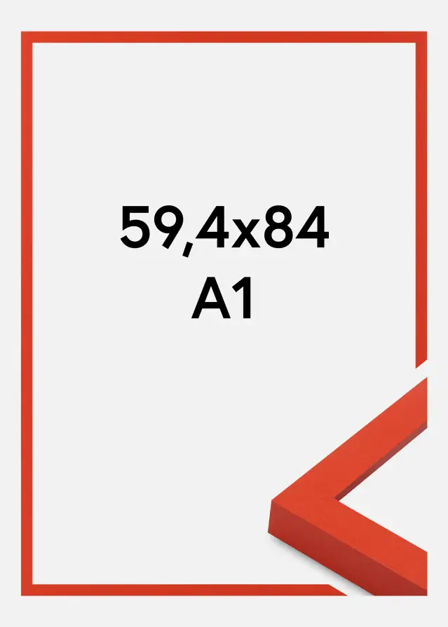 Jämtlands Ramfabrik Kader Selection Acrylglas Red 59.4x84 cm (A1)