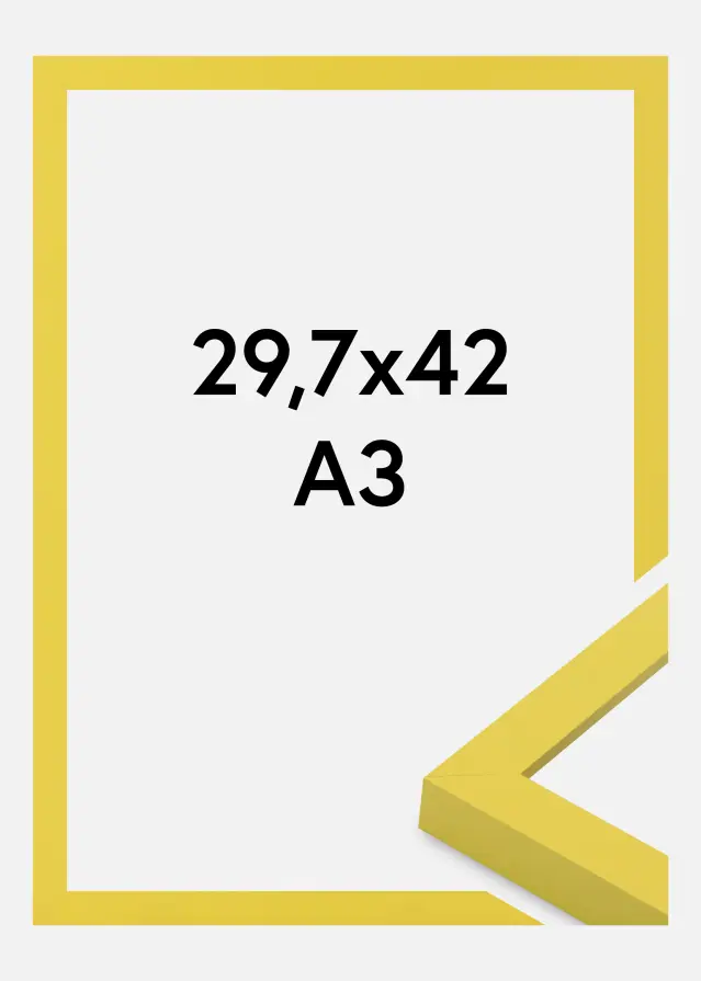 Jämtlands Ramfabrik Kader Selection Acrylglas Yellow 29.7x42 cm (A3)