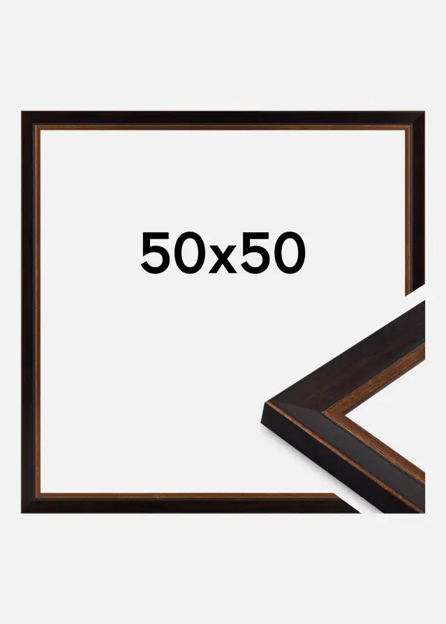 Jämtlands Ramfabrik Kader Artur Acrylglas Zwart 50x50 cm