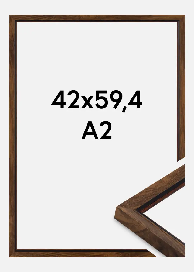 Jämtlands Ramfabrik Kader Obsidian Acrylglas Notelaar 42x59,4 cm (A2)