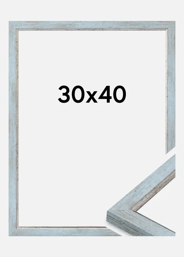 Jämtlands Ramfabrik Kader Whitby Acrylglas Blauw 30x40 cm