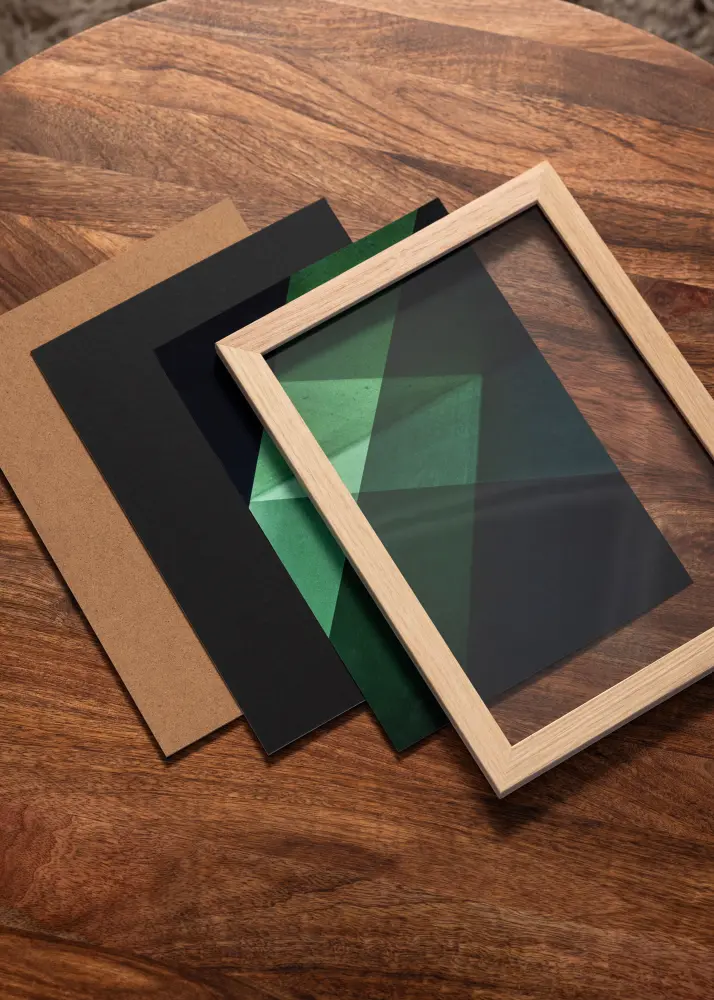 Konstlist Crescent Zuurvrij Zwarte inlegblad - 70x90 cm