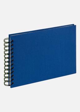 Walther Cloth Spiraalalbum Blauw - 19,5x15 cm (40 Zwarte zijden / 20 bladen)