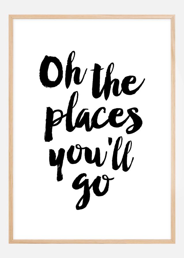 Bildverkstad Oh the places you'll go Poster