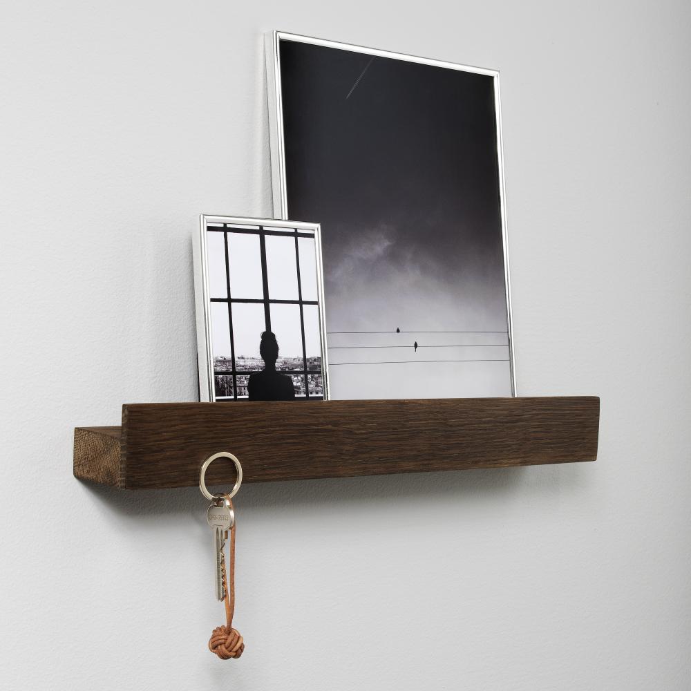 By Wirth Magnet Shelf Smoked Oak 40 cm