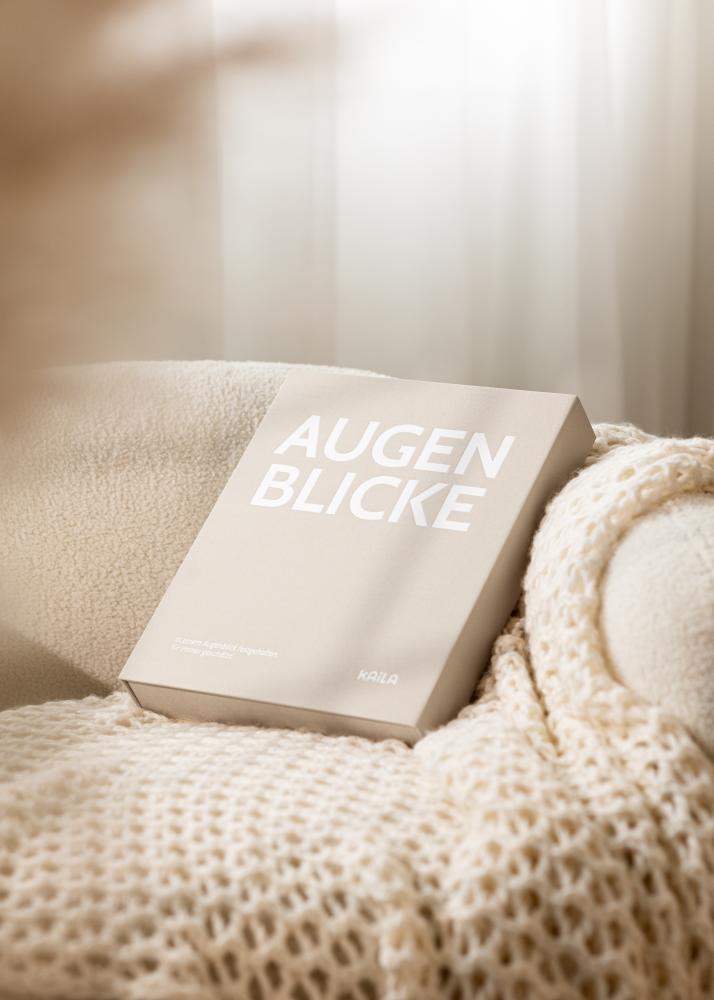 BGA KAILA AUGENBLICKE Creme - Coffee Table Photo Album (60 Zwarte zijden)