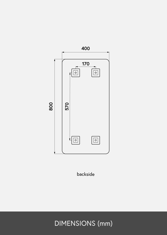 KAILA KAILA Spiegel Rectangle Rose Gold 40x80 cm