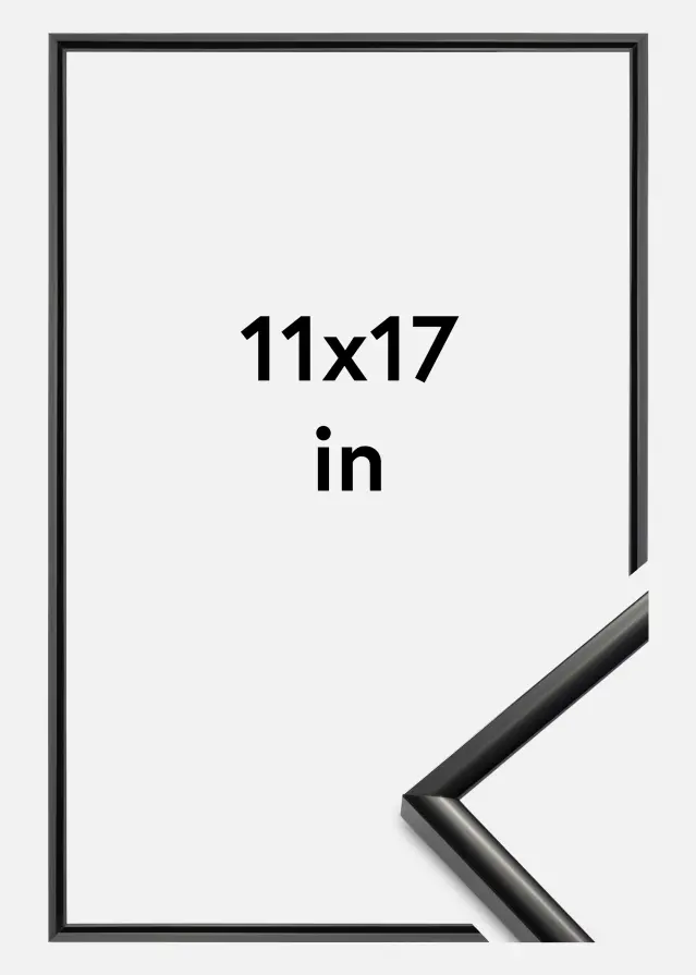 BGA Kader New Lifestyle Acrylglas Zwart 11x17 inches (27,94x43,18 cm)