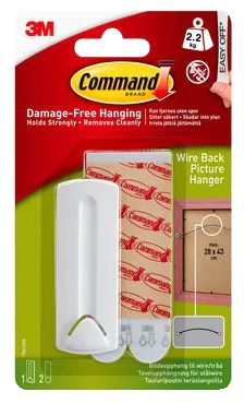 Focus 3M Command Lijstbevestiging Wit Met Klittenband - 2,2 kg