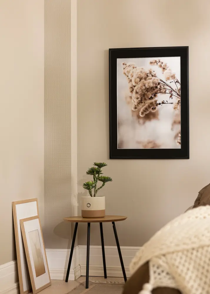 Ram med passepartou Kader Galant Zwart 45x60 cm - Passe-partout Zwart 30x45 cm