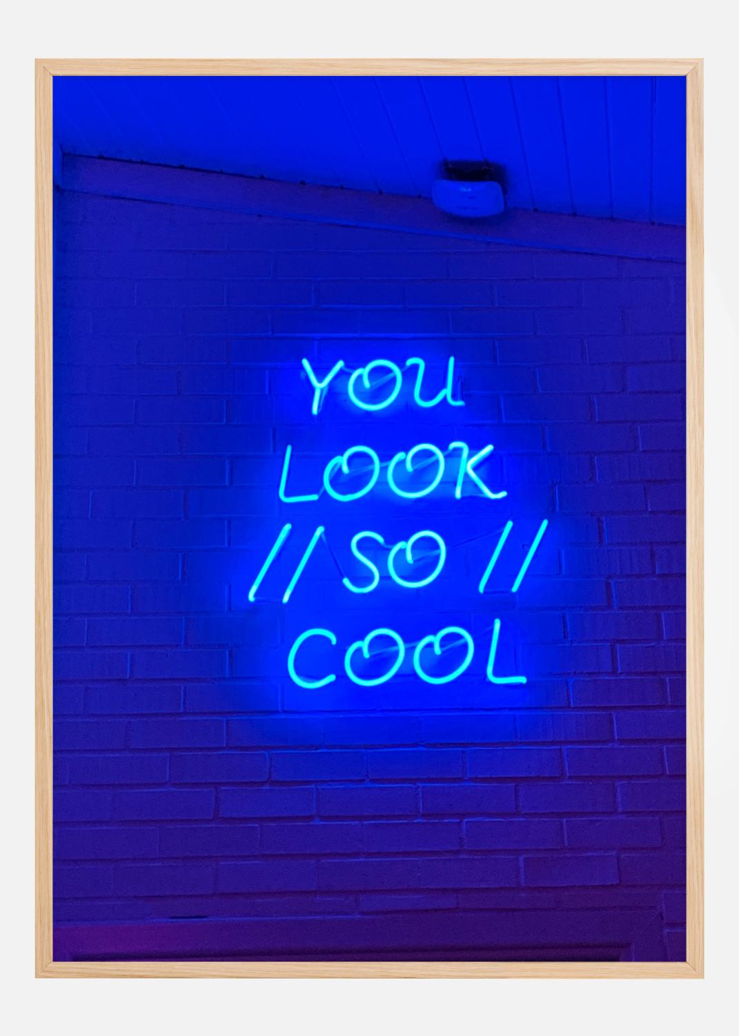 Product Image for Blue Neon Sign Poster (50x70 cm)
