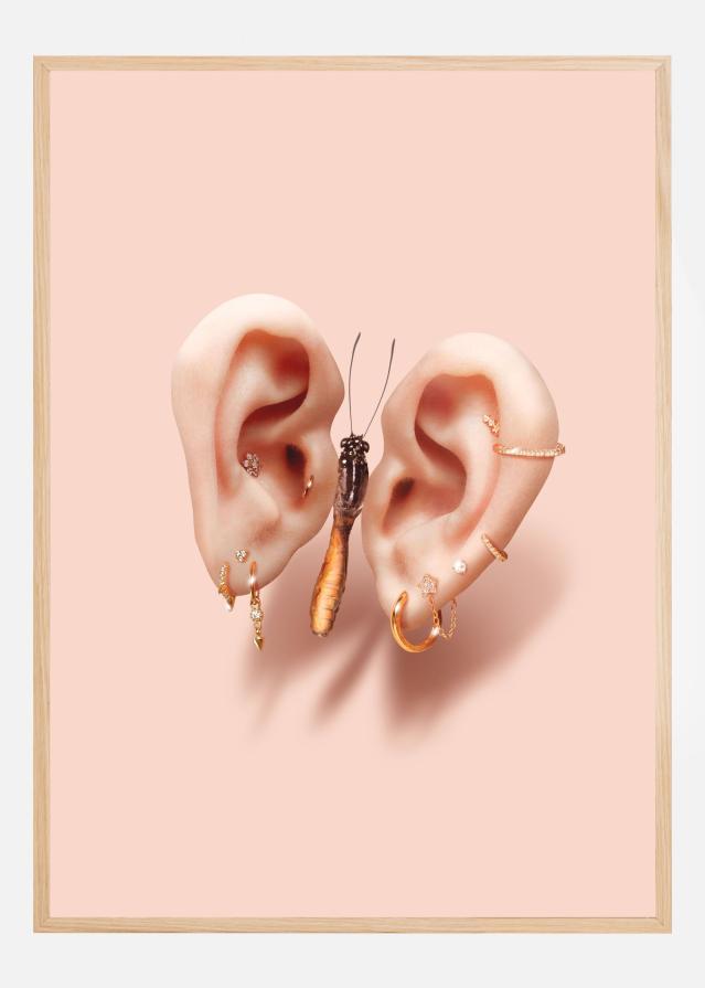 Bildverkstad Butterfly Ears Poster