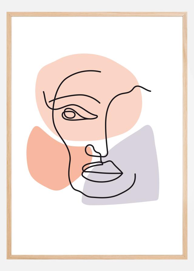 Bildverkstad Abstract Face Multi Poster